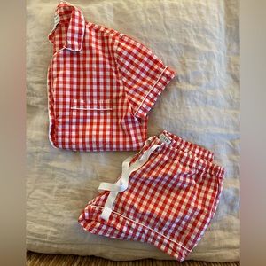 J. Crew Checkered PJ Short Set